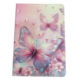 Samsung Galaxy Tab A9 Plus Book Case Butterfly Pink