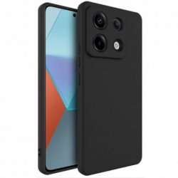 Xiaomi Redmi Note 14s Silicone Case Full Camera Protection Black