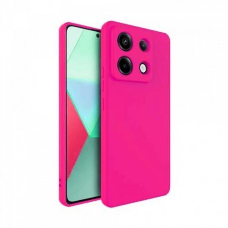 Xiaomi Redmi Note 14s Silicone Case Full Camera Protection Hot Pink