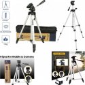 MBaccess Tripod 330A Universal 360° Tripod For Phone And Camera With Telescopic Adjustment And Bag
