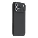 IPhone 17 Pro/18 Pro Silicone Case Full Camera Protection Black