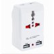 Alete Multi-Plug Power Travel Adapter 2 USB