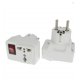 MBaccess Multi-Plug Power Travel Adapter 2 USB With On/Off Switch