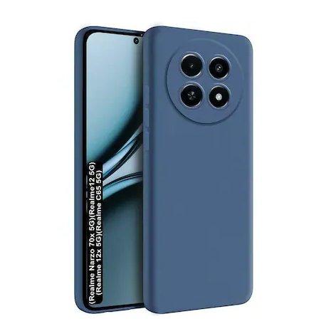 Realme 12X 5G/12 5G/C65 Silicone Case Full Camera Protection Blue