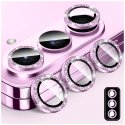 Samsung Galaxy Z Fold 7 Ring Camera Protective Tempered Glass Glitter Pink