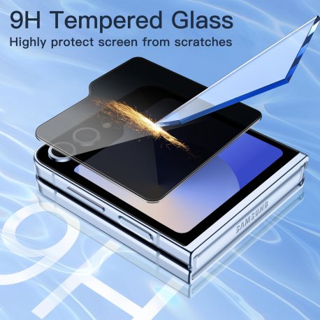 Samsung Galaxy Z Flip 7 Front Screen Tempered Glass 9H Full Screen 5D Privacy