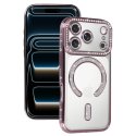 IPhone 17 Pro Max Glitter Case Full Camera Protection With MagSafe Pink