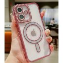 IPhone 17 Glitter Case Full Camera Protection With MagSafe Pink