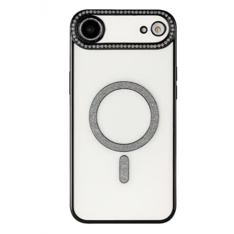 IPhone 17 Air Glitter Case Full Camera Protection With MagSafe Black