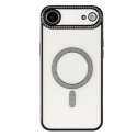 IPhone 17 Air Glitter Case Full Camera Protection With MagSafe Black