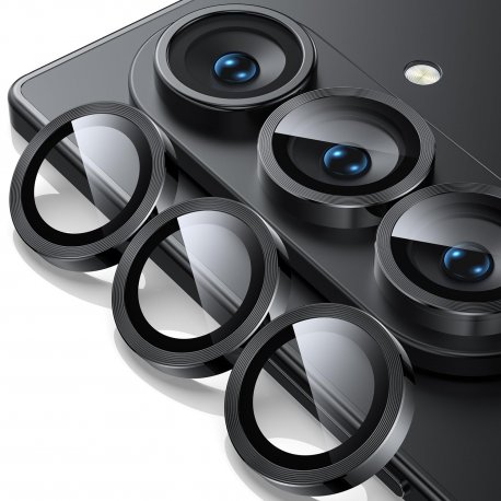 Samsung Galaxy Z Fold 7 Ring Camera Protective Tempered Glass Black