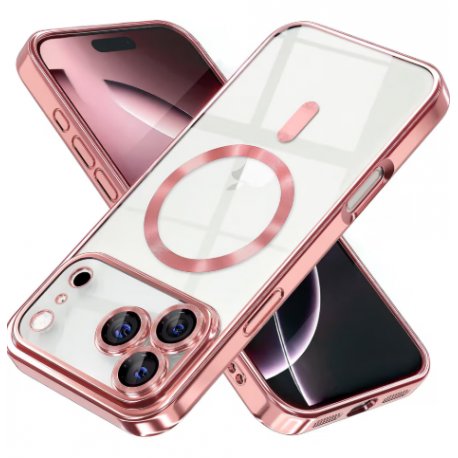 IPhone 17 Pro Max Luxury MagSafe Case Rosegold