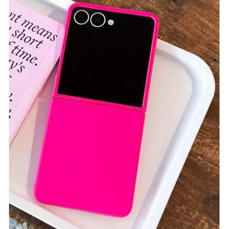 Samsung Galaxy Z Flip 7 Silky And Soft Touch Silicone Cover Hot Pink