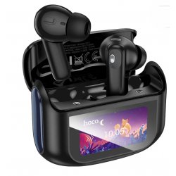 Hoco EQ21 TWS ANC+ENC Bluetooth Touchscreen Wireless Stereo Headphones Black