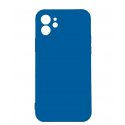IPhone 12 Mini Silicone Case Full Camera Protection Blue