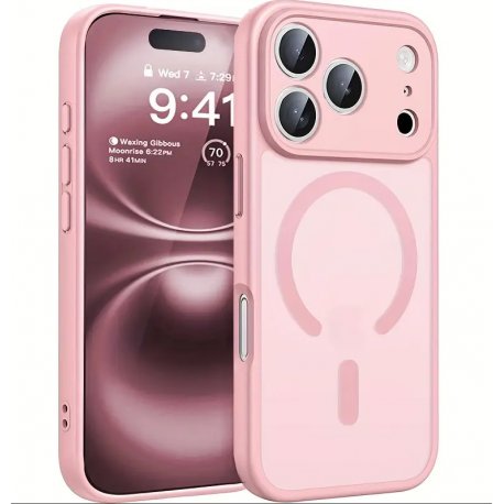 IPhone 17 Pro Max Silicone Ultra Hybrid Matte MagSafe Pink