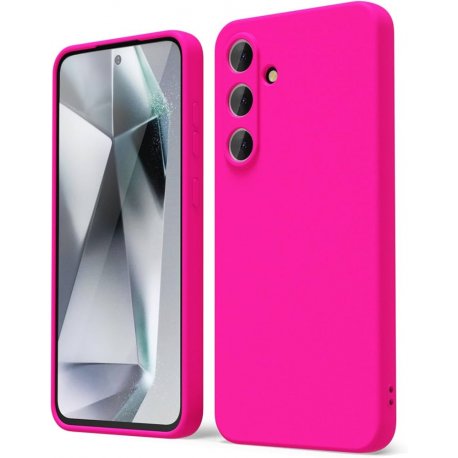 Samsung Galaxy S25 FE Silky And Soft Touch Silicone Cover Hot Pink