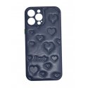 IPhone 13 Pro Max Leather Heart Case Blue
