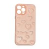 IPhone 13 Pro Max Leather Heart Case Pink