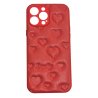 IPhone 13 Pro Max Leather Heart Case Red