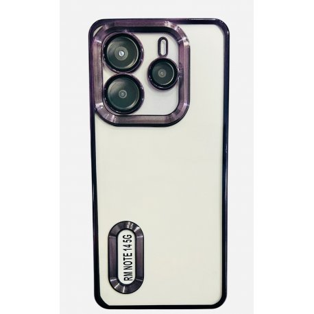 Xiaomi Redmi Note 14 5G Electroplating Plate Case Full Camera Protection Purple