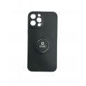 IPhone 13 Pro Max Silicone Case With Ring Full Camera Protection Black