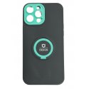 IPhone 13 Pro Max Silicone Case With Ring Full Camera Protection Black Mint