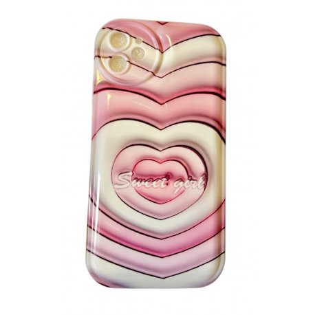IPhone 12 Silicone Case Sweet Girl Pink
