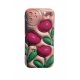 IPhone 12 Silicone Case Flowers Pink