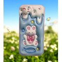 IPhone 12 Silicone Case Rabbit Baby Blue