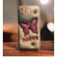 IPhone 12 Silicone Case Butterfly Pink