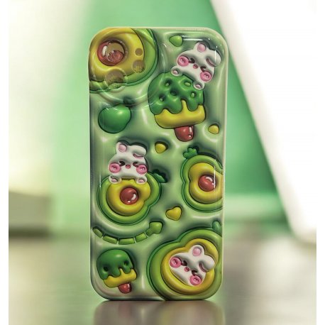 IPhone 12 Silicone Case Avocado Green