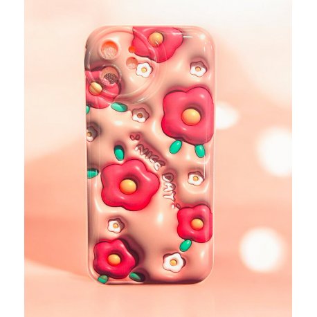 IPhone 12 Silicone Case Nice Day Pink