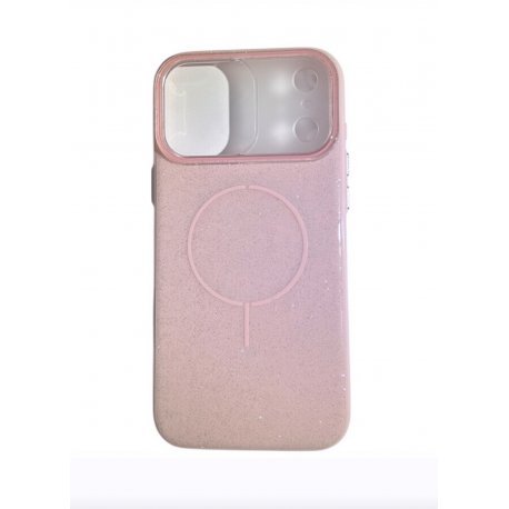 IPhone 17 Pro Glitter Case Full Camera Protection With MagSafe Pink