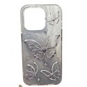 Xiaomi Redmi 15C/Poco C85 Butterfly 3D Silicone Case Silver