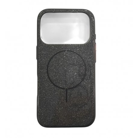 IPhone 17 Pro Glitter Case Full Camera Protection With MagSafe Black