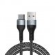 Wuw X213 Type-C Braided Charging Data Cable Black