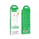 Hoco X115 Type-C Charging Data Cable 100W White