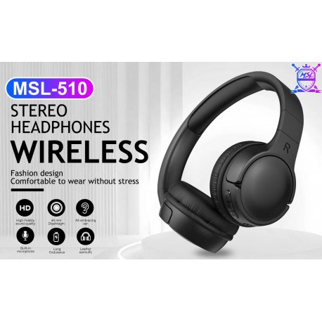 MBaccess MSL-510 Wireless Headphones Black