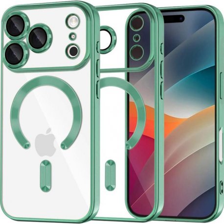 IPhone 17 Pro Max Luxury MagSafe Case Green