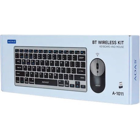 MBaccess A-1011 2.4G Wireless Keyboard Mouse Combo Black