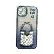 IPhone 15 Plus Glitter Bag Luxury Case Blue