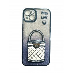 IPhone 15 Plus Glitter Bag Luxury Case Blue