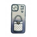 IPhone 15 Plus Glitter Bag Luxury Case Blue