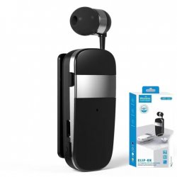 Borofone BC520 Clip on Retractable Bluetooth Headphone Black