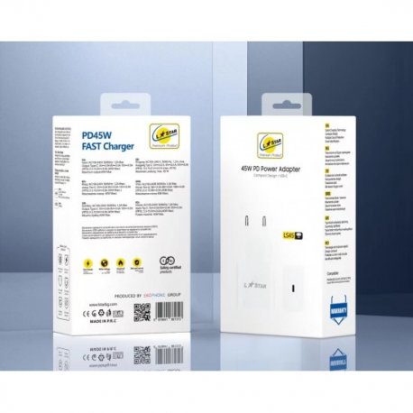 L Star 45W PD Adapter USB-C White