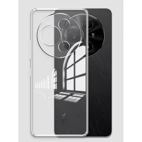 TCL 605 Silicone Case Full Camera Protection Transperant