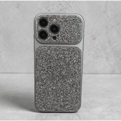 IPhone 16 Pro Max Glitter Case Silver