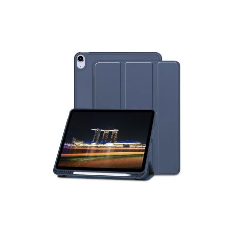 Samsung Galaxy Tab A11 Plus Book Case With Pencil Case Dark Blue