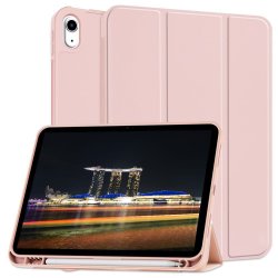 Samsung Galaxy Tab A11 Plus Book Case With Pencil Case RoseGold